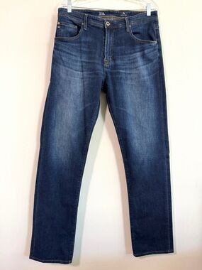Adriano Goldschmied The Ives Athletic Fit Dark Wash Mens Jeans Size 34